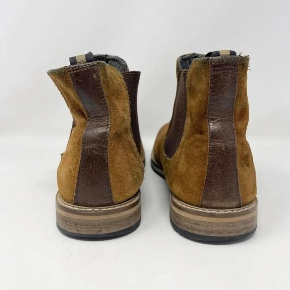 Crevo Reggie Boot‎ Mens 9 Chestnut Brown Suede Casual Slip On Chelsea Gorpcore